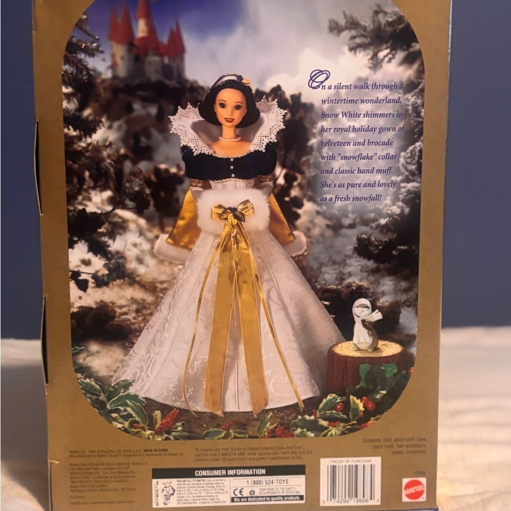 Barbie - Holiday Princess Snow White 1998 - Special Edition - New In Box. - Picture 4 of 6